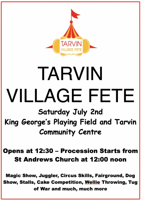 village fete 2022 poster