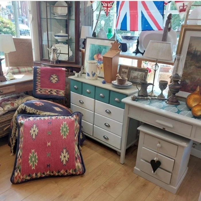 vintage charity shop  interior