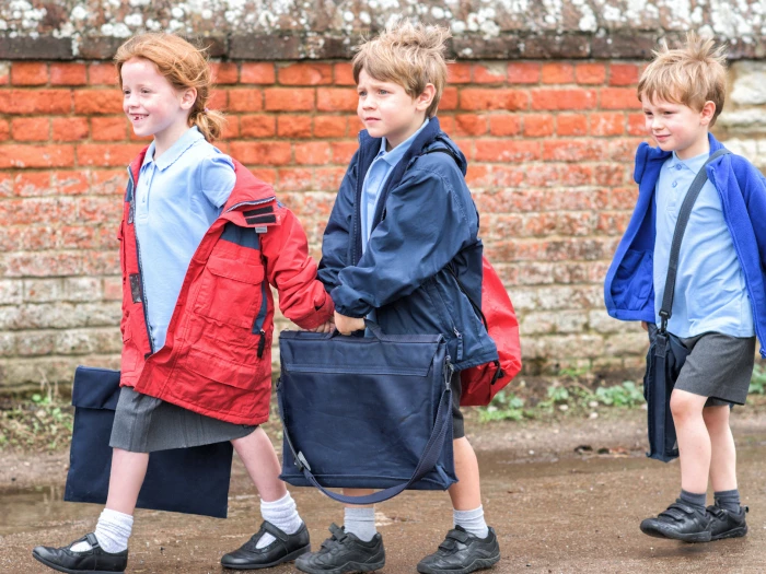 walking to school