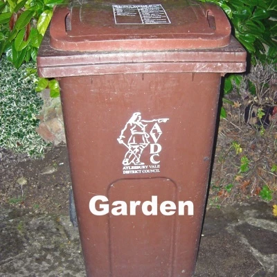waste bin  brown 01