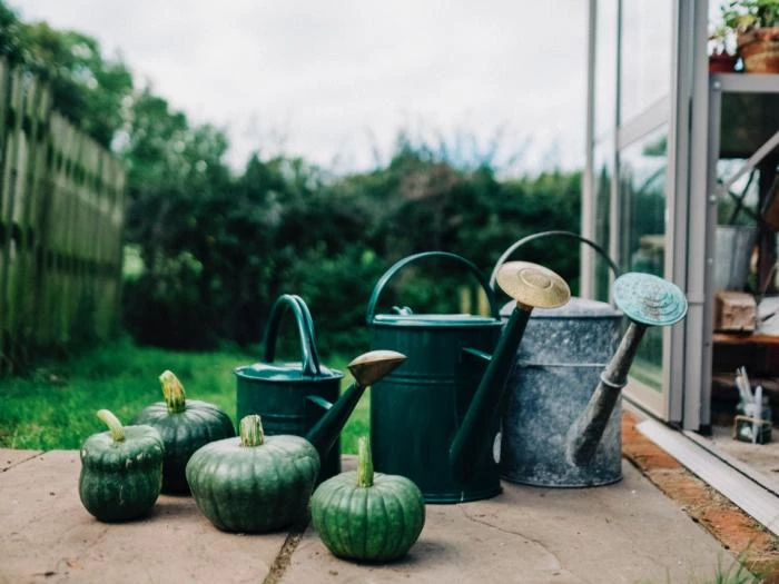 watering cans
