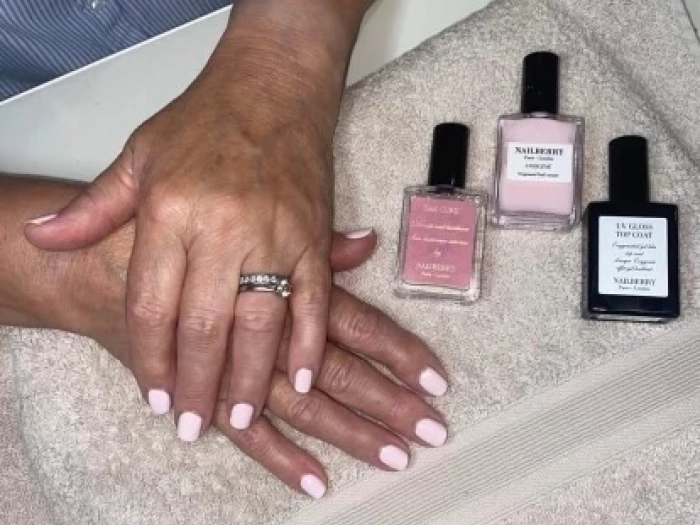 white nails  ellie stark