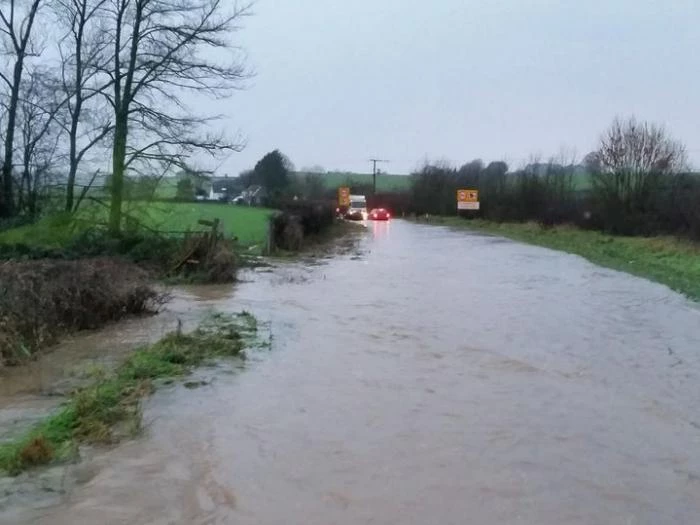 wrantage fivehead flooded road