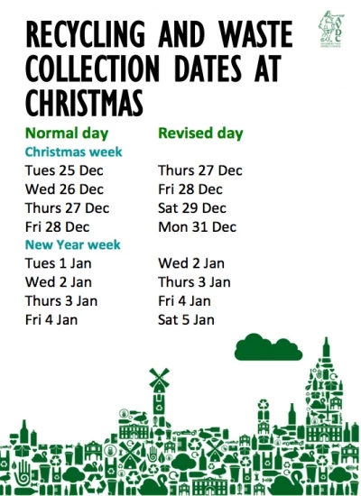 xmas waste collections